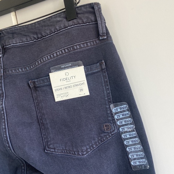 BNWT Fidelity Stevie Retro Straight Jeans - Picture 11 of 15